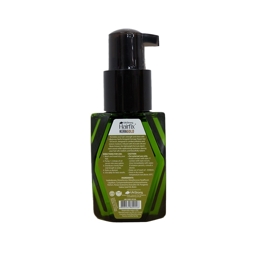 HAIRFIX Keragold Hair Avocado Oil and Bioten Serum Damage Repair 65ml
