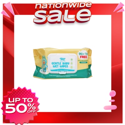 CHUMMY BABY CHUMMY BABY Natural N' Mild Gentle Baby Wet Wipes 100 Sheets