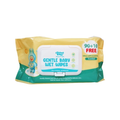 CHUMMY BABY CHUMMY BABY Natural N' Mild Gentle Baby Wet Wipes 100 Sheets
