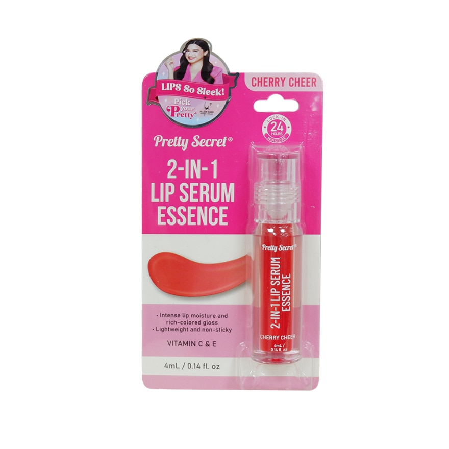 PRETTY SECRET 2-in-1 Lip Serum Essence Cherry Cheer 4ml