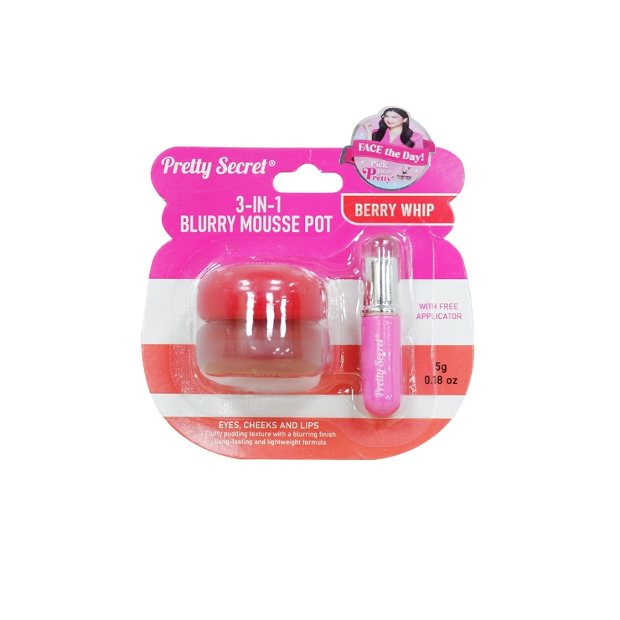 PRETTY SECRET 3in1 Blurry Mousse Pot Berry Whip 5g