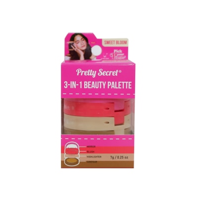 PRETTY SECRET PRETTY SECRET 3-in-1 Beauty Palette Sweet Bloom 7g