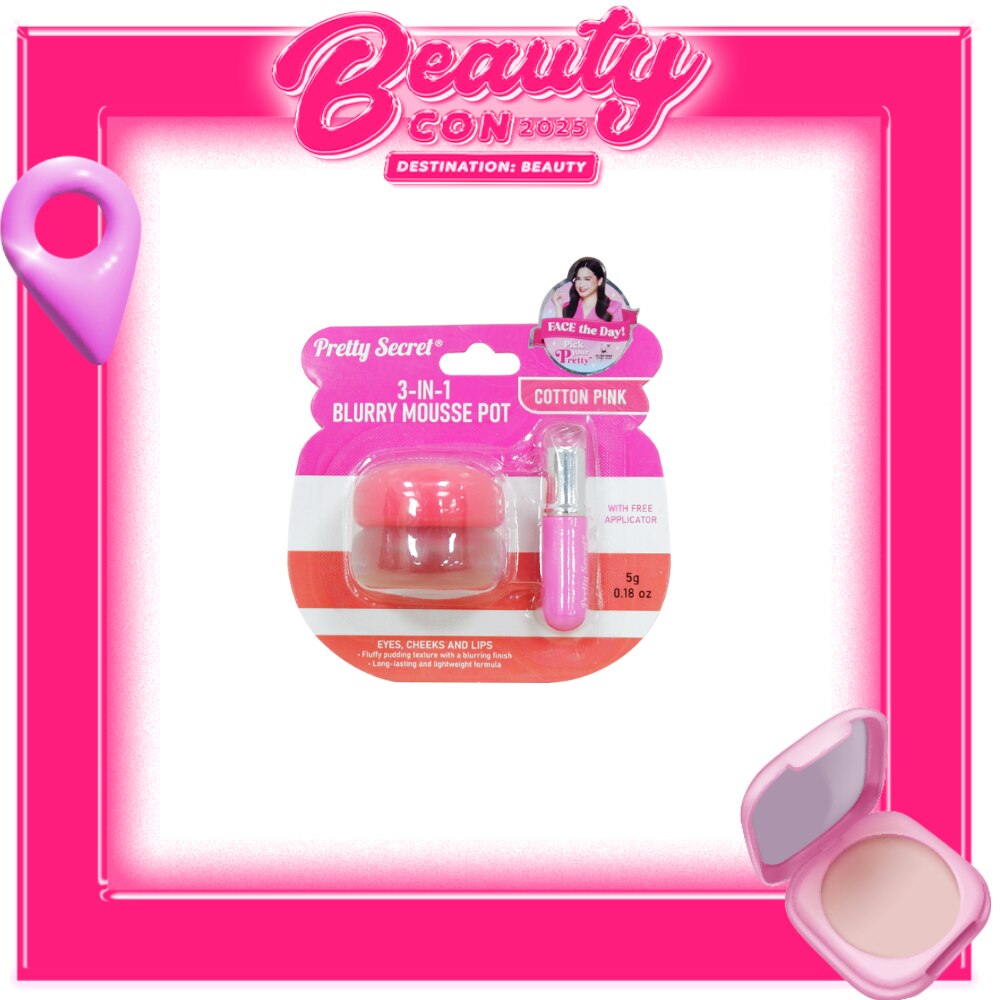 PRETTY SECRET 3in1 Blurry Mousse Pot Cotton Pink 5g
