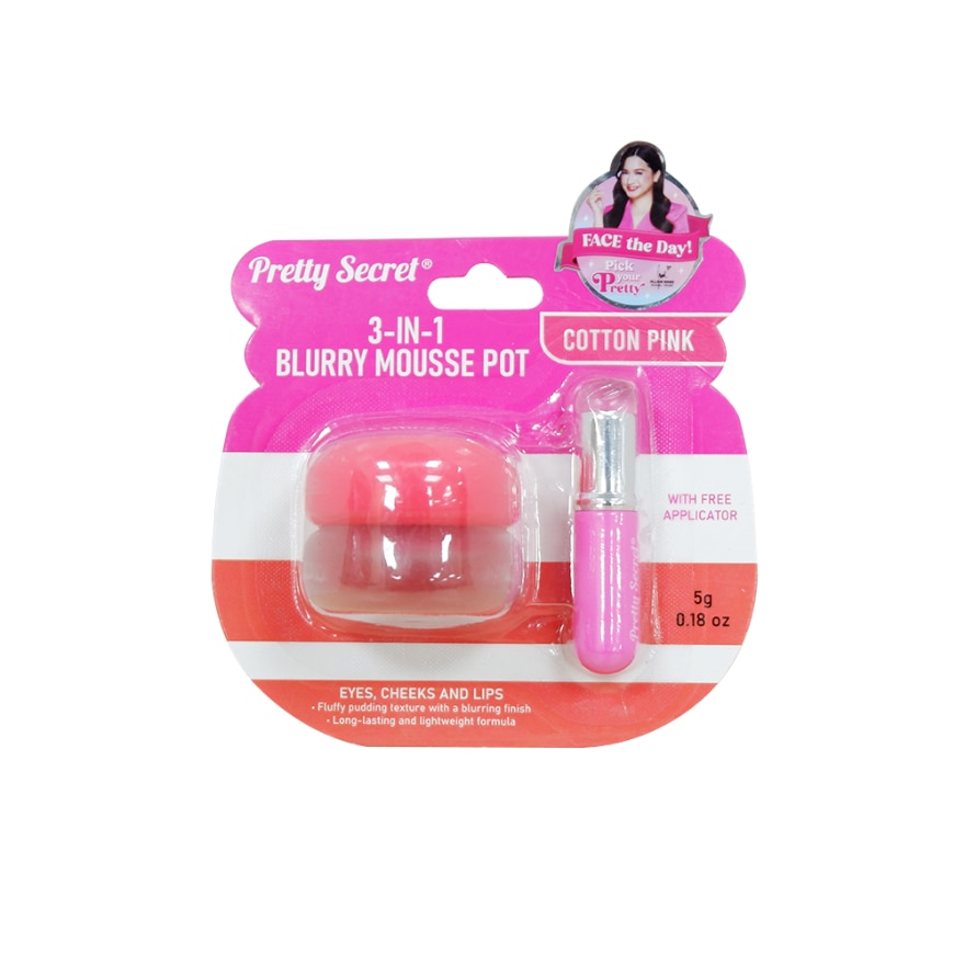 PRETTY SECRET 3in1 Blurry Mousse Pot Cotton Pink 5g