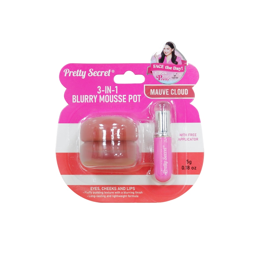 PRETTY SECRET 3in1 Blurry Mousse Pot Mauve Cloud 5g