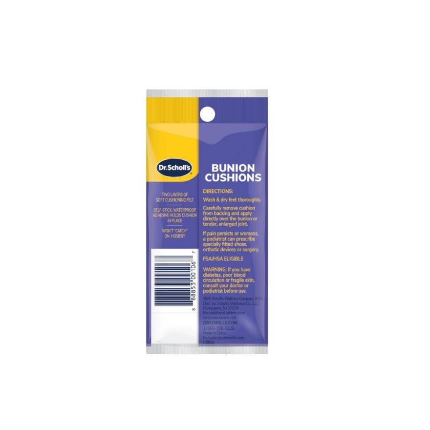 DR SCHOLLS Bunion Cushions 6 Pieces