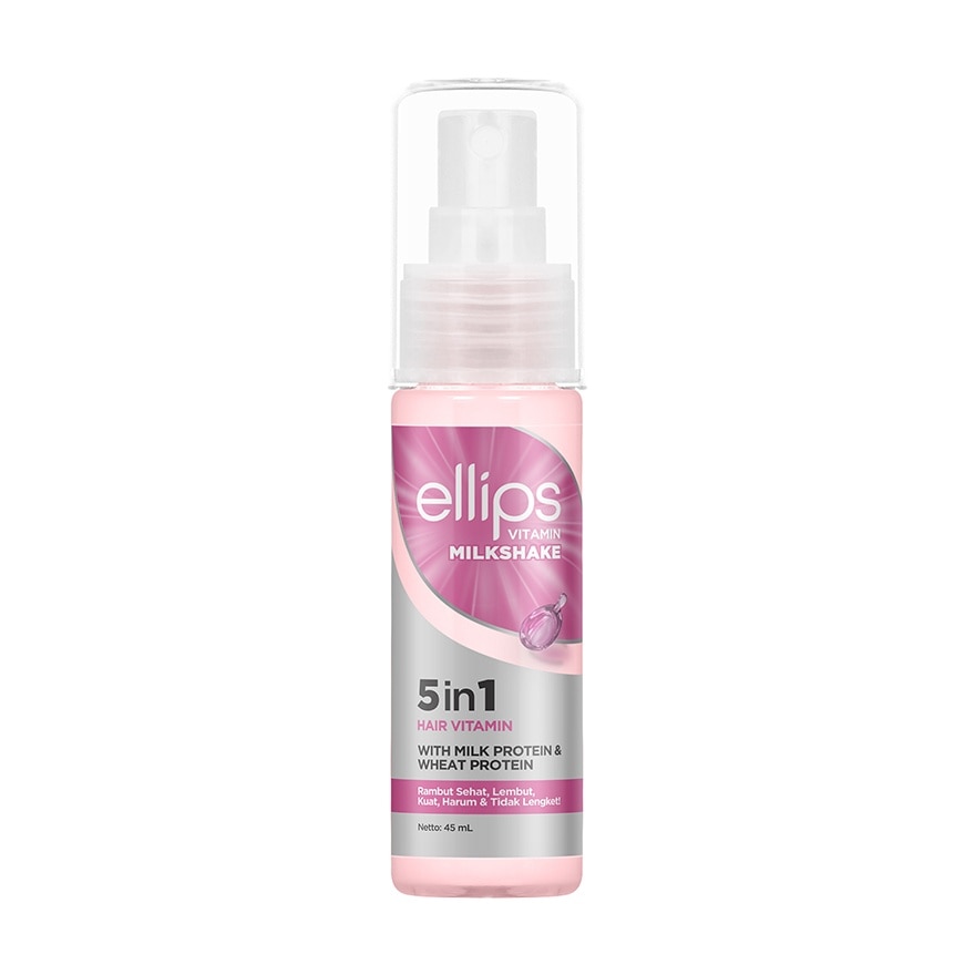 ELLIPS Vitamin Milk Shake 5 in 1 Hair Vitamin Spray Bottle 45ml
