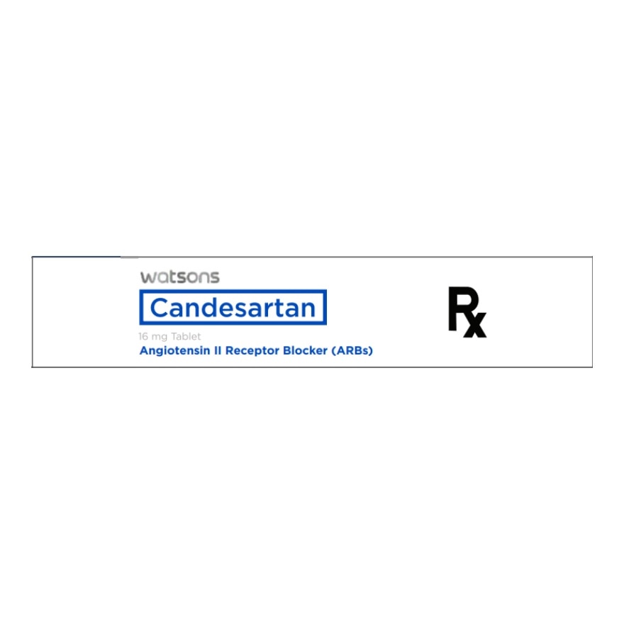 WATSONS GENERICS Candesartan 16mg Sold Per Piece [PRESCRIPTION REQUIRED]