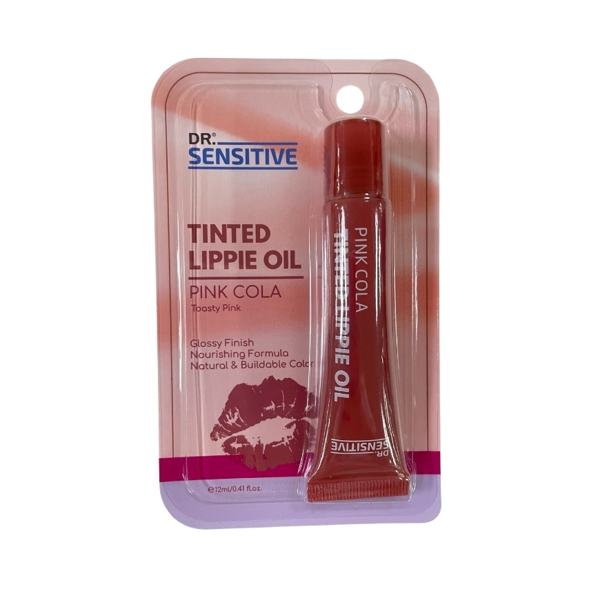 DR SENSITIVE Tinted Lippie Oil Pink Cola 12ml