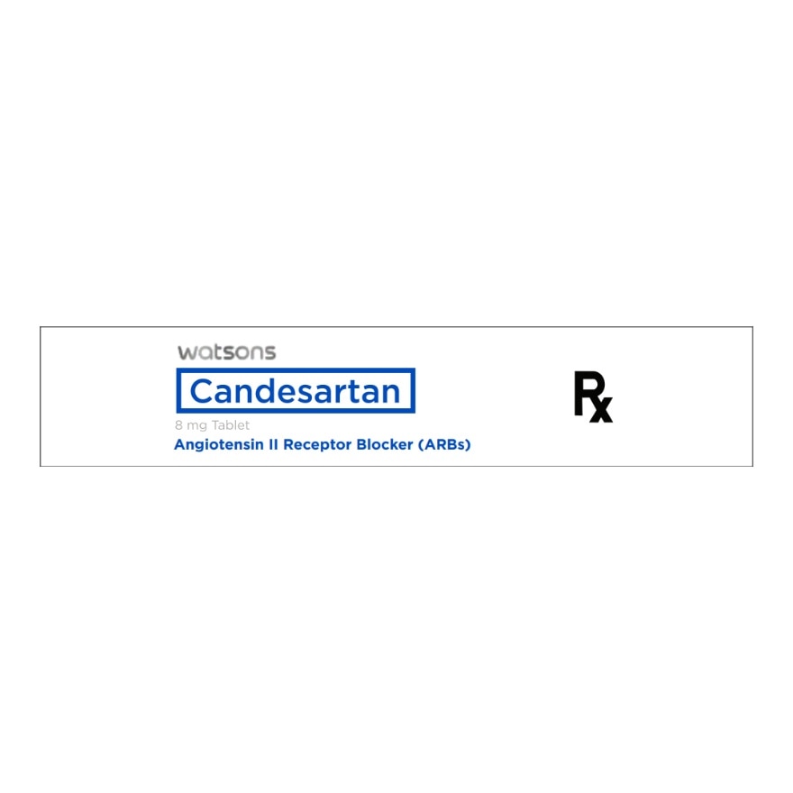 WATSONS GENERICS Candesartan 8mg Sold Per Piece [PRESCRIPTION REQUIRED]