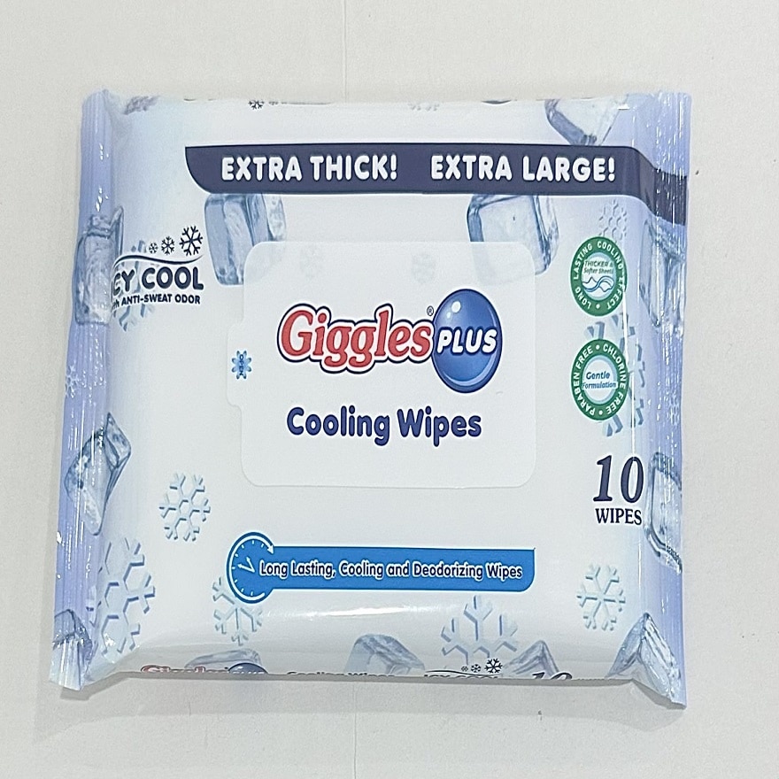 GIGGLES Plus Cooling Wipes 10 Pieces