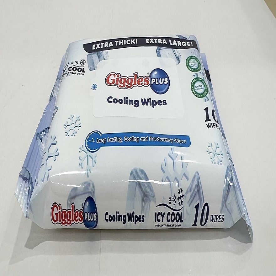 GIGGLES Plus Cooling Wipes 10 Pieces