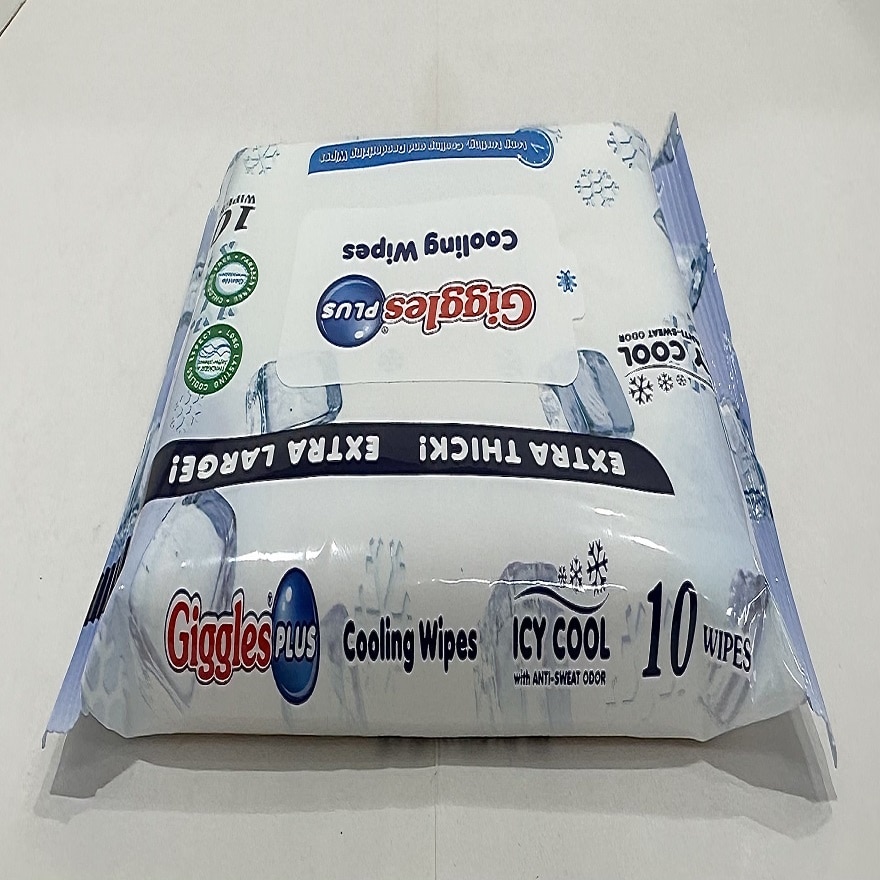 GIGGLES Plus Cooling Wipes 10 Pieces