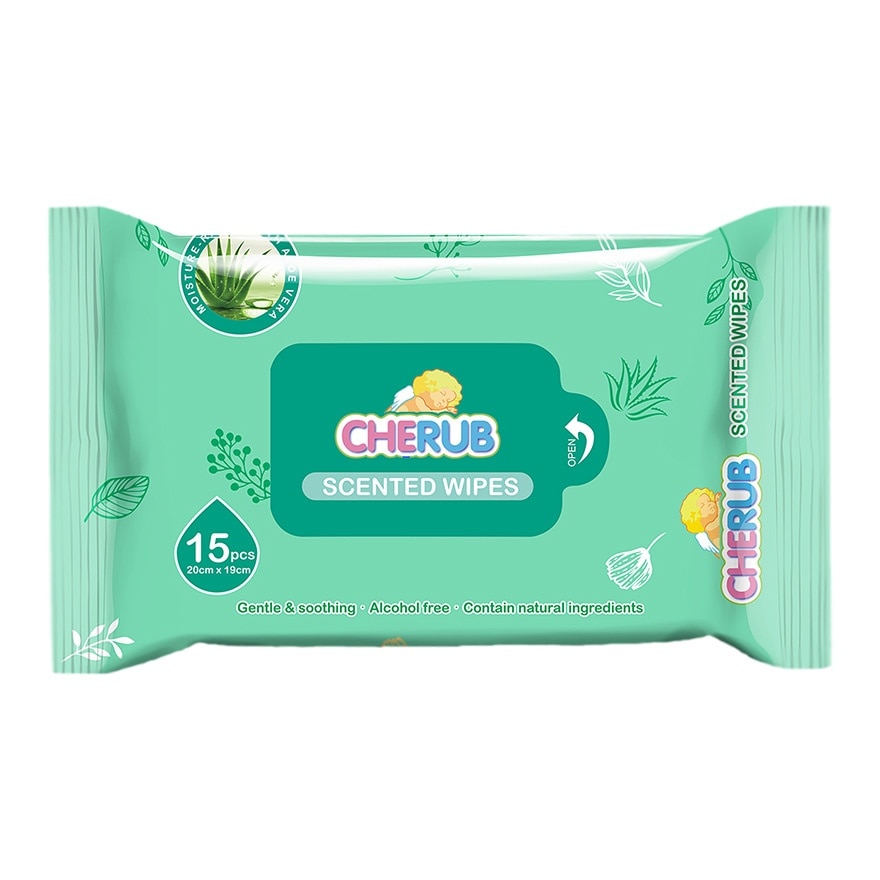 CHERUB Gentle & Soothing Scented Wipes 15s
