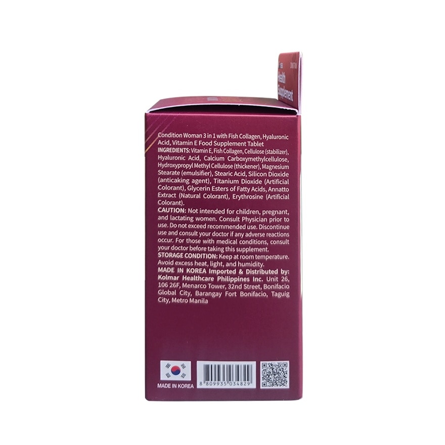CONDITION Kolmar Woman Collagen Healthcare 3in1 90 Capsule
