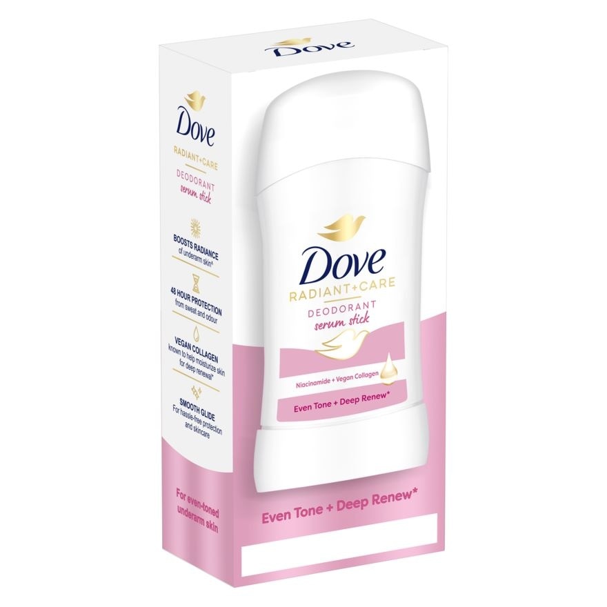DOVE Radiant + Care Deodorant Serum Stick Niacinamide + Vegan Collagen 40g