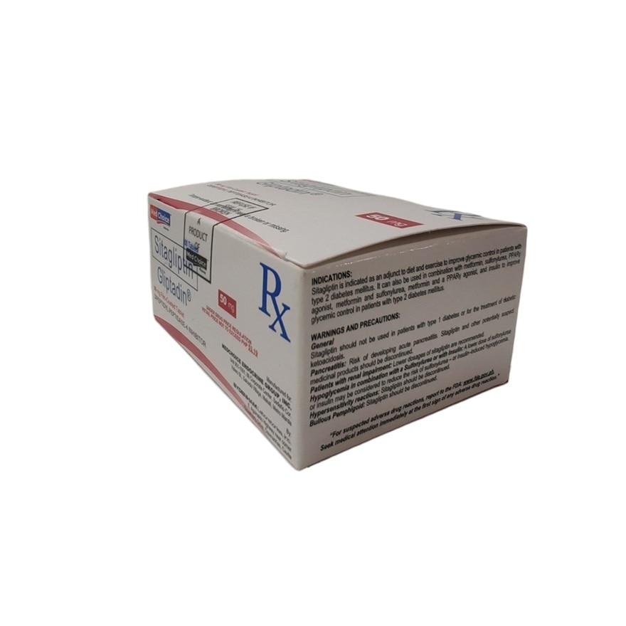 GLIPTADIN Sitagliptin Film Coated Tablet 50mg Sold Per Piece [PRESCRIPTION REQUIRED]