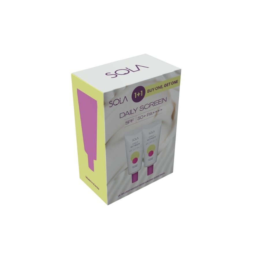 SOLA Daily Screen SPF 50+ PA++++ Buy 1 Get 1 30ml