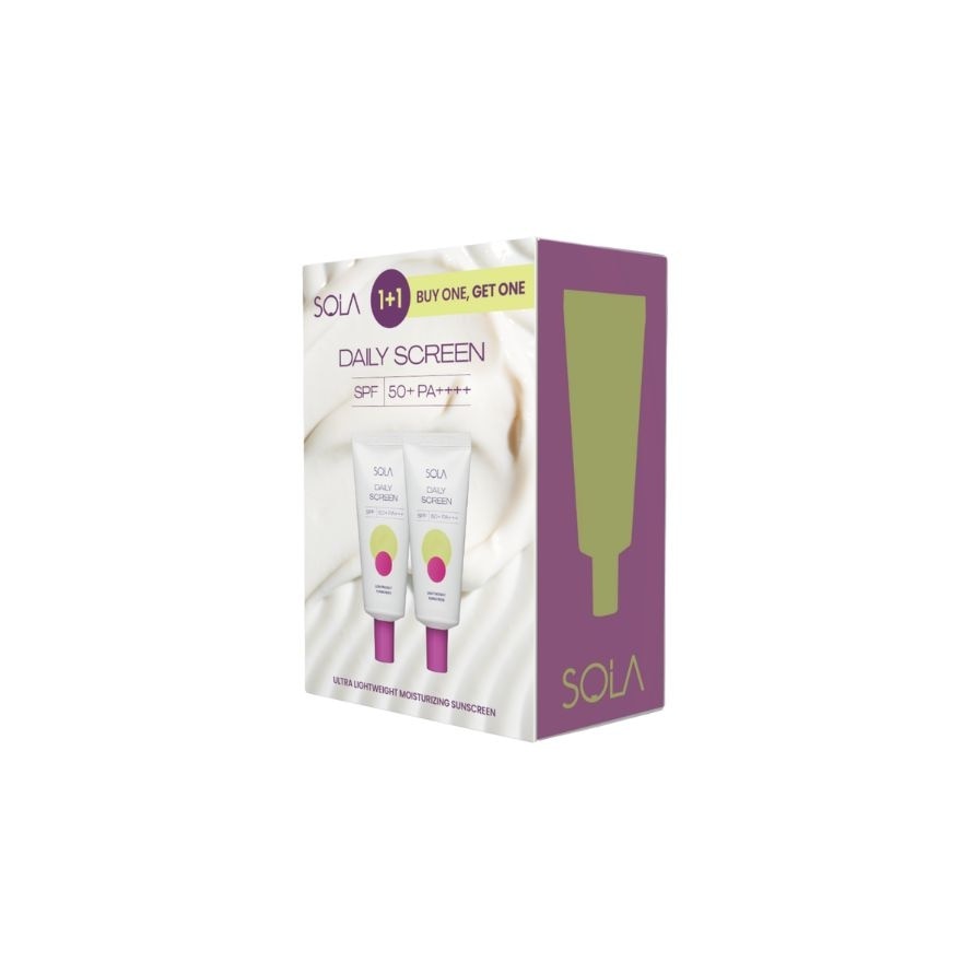 SOLA Daily Screen SPF 50+ PA++++ Buy 1 Get 1 30ml