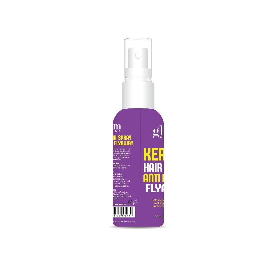 GLAMWORKS Keratin Hair Spray Anti Frizz & Fly Away 50ml