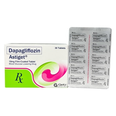 ASTIGET ASTIGET Dapagliflozin Film Coated Tablet 10mg Sold Per Piece [PRESCRIPTION REQUIRED]