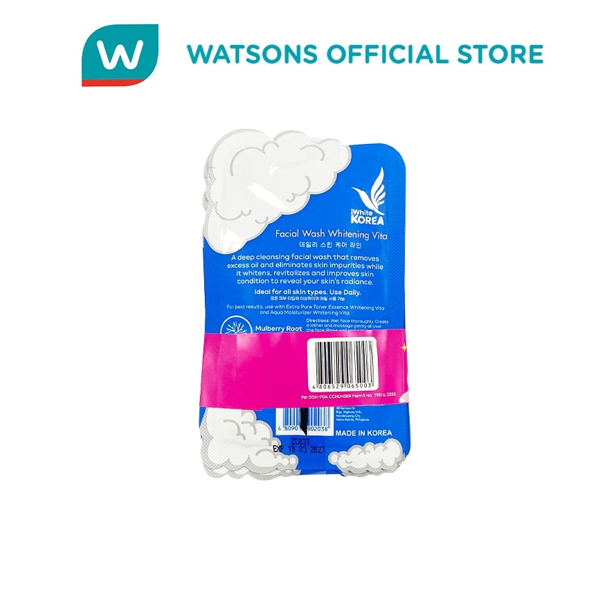 IWHITE KOREA Facial Wash Whitening Vita 10ml Buy 2 Get 2
