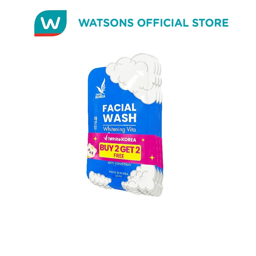 IWHITE KOREA Facial Wash Whitening Vita 10ml Buy 2 Get 2