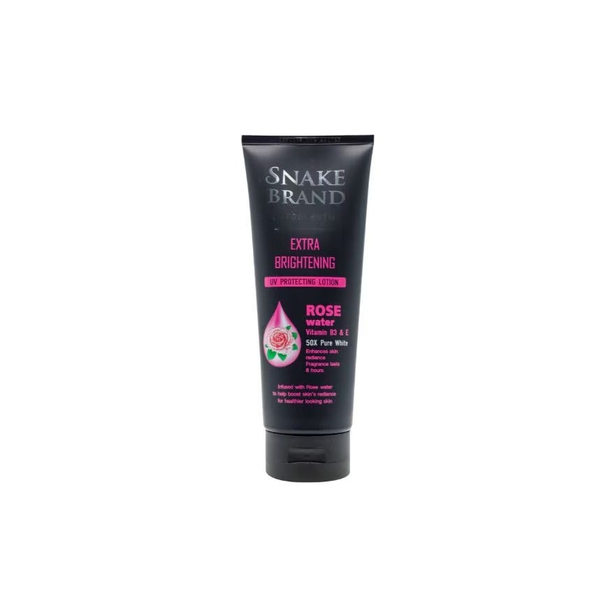 SNAKE BRAND Herbaceutic Rose Water Extra Brightening UV Protecting Lotion 180ml