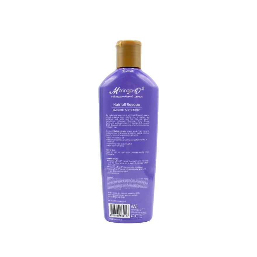 MORINGA-O2 Herbal Hair Fall Rescue Shampoo Smooth & Straight 200ml
