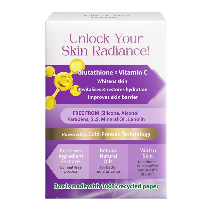 WATSONS Glutathione & Vitamin C Whiten and Nourish Cold-Pressed Soap 135g