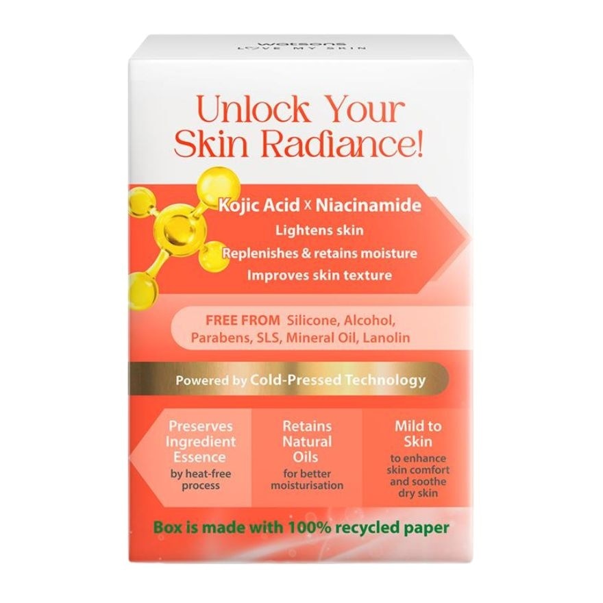 WATSONS Kojic Acid & Niacinamide Bright and Moisture Cold-Pressed Soap 135g