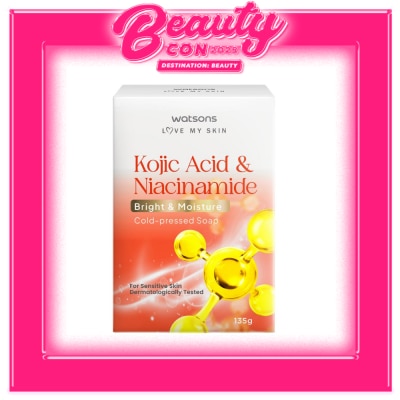WATSONS WATSONS Kojic Acid & Niacinamide Bright and Moisture Cold-Pressed Soap 135g