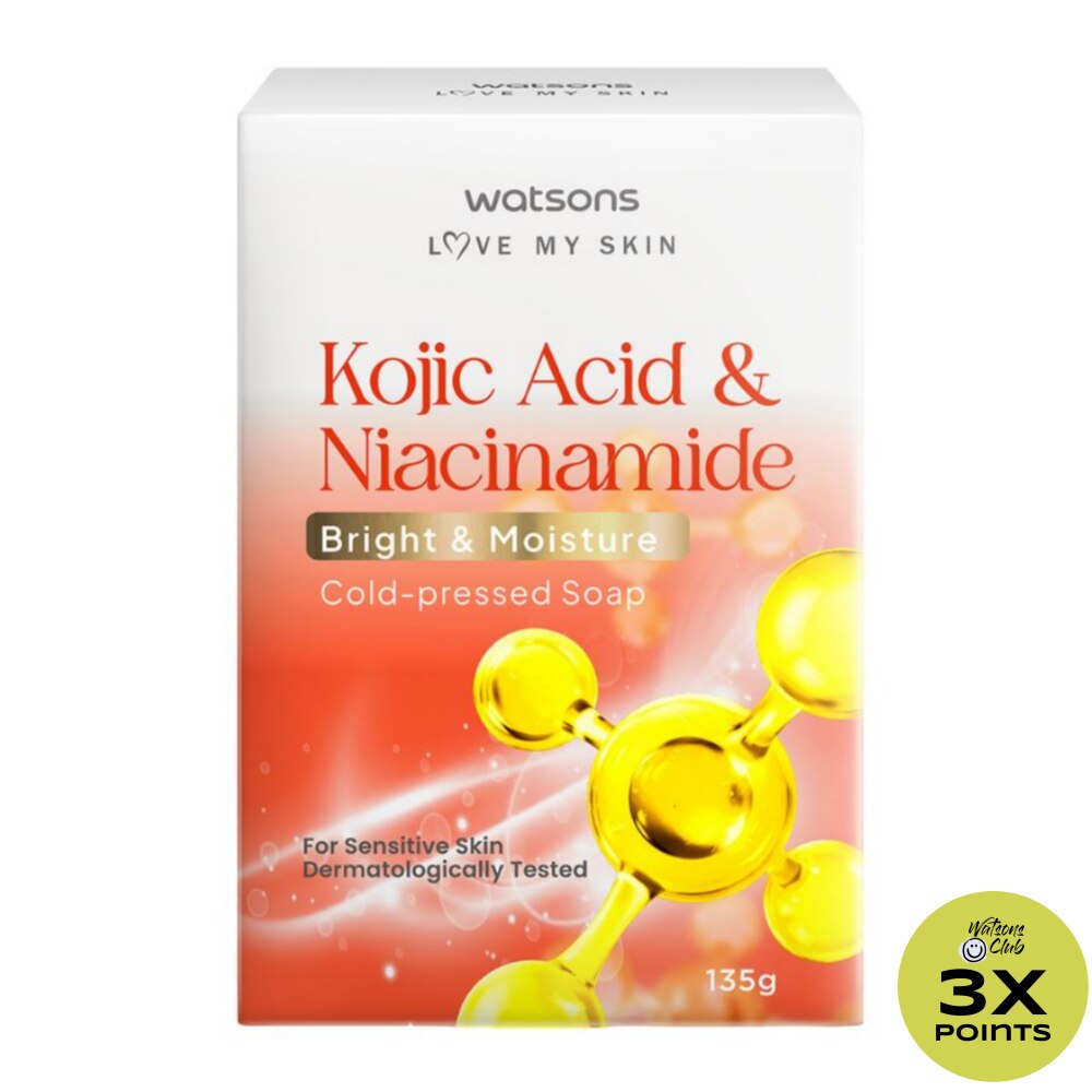 WATSONS Kojic Acid & Niacinamide Bright and Moisture Cold-Pressed Soap 135g