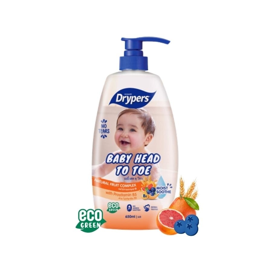 DRYPERS Baby Head to Toe Wash Fruit Complex 650ml