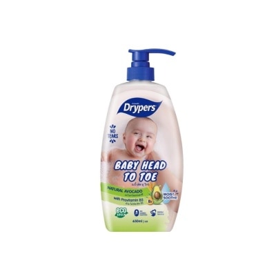DRYPERS DRYPERS Baby Head to Toe Wash Avocado 650ml