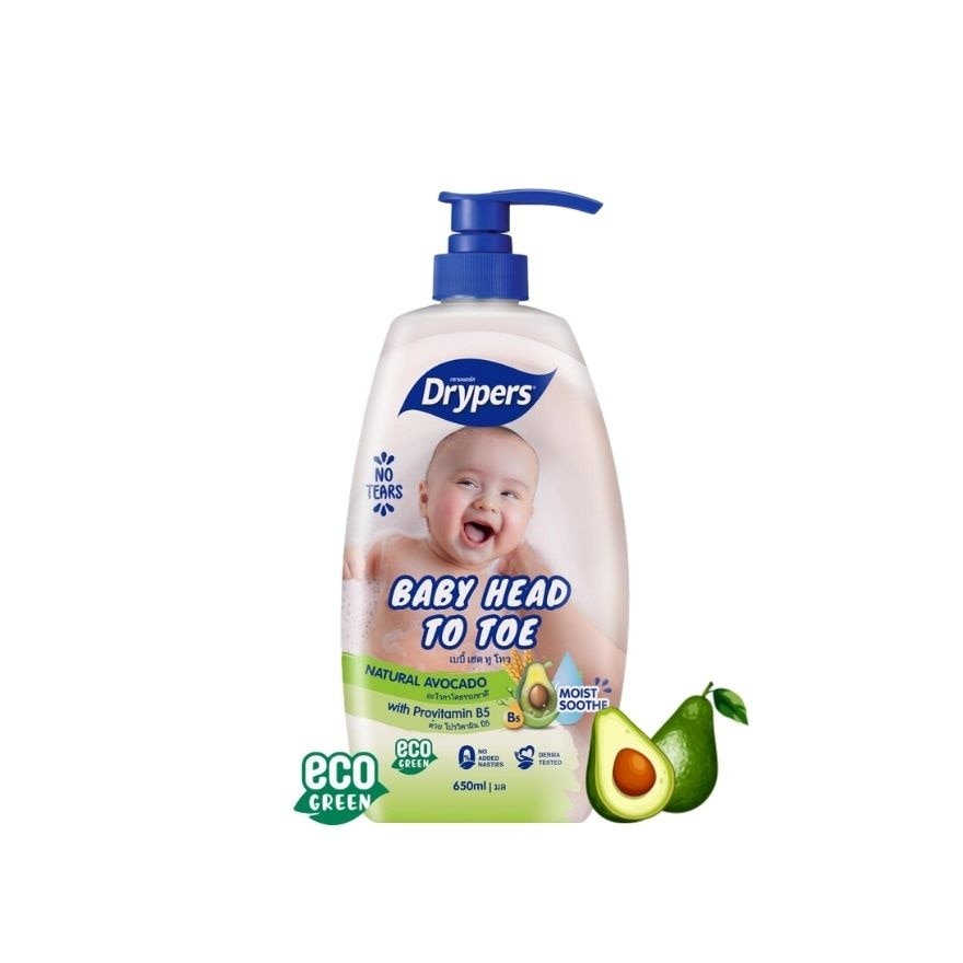 DRYPERS Baby Head to Toe Wash Avocado 650ml