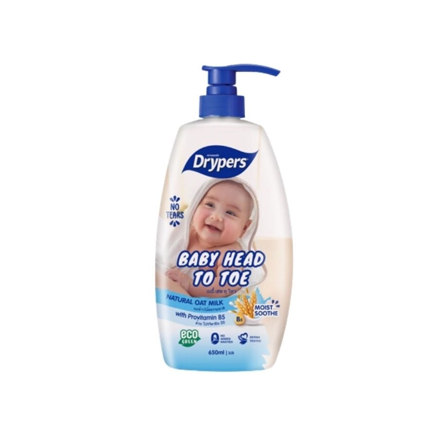 DRYPERS Baby Head to Toe Wash Oat Milk 650ml