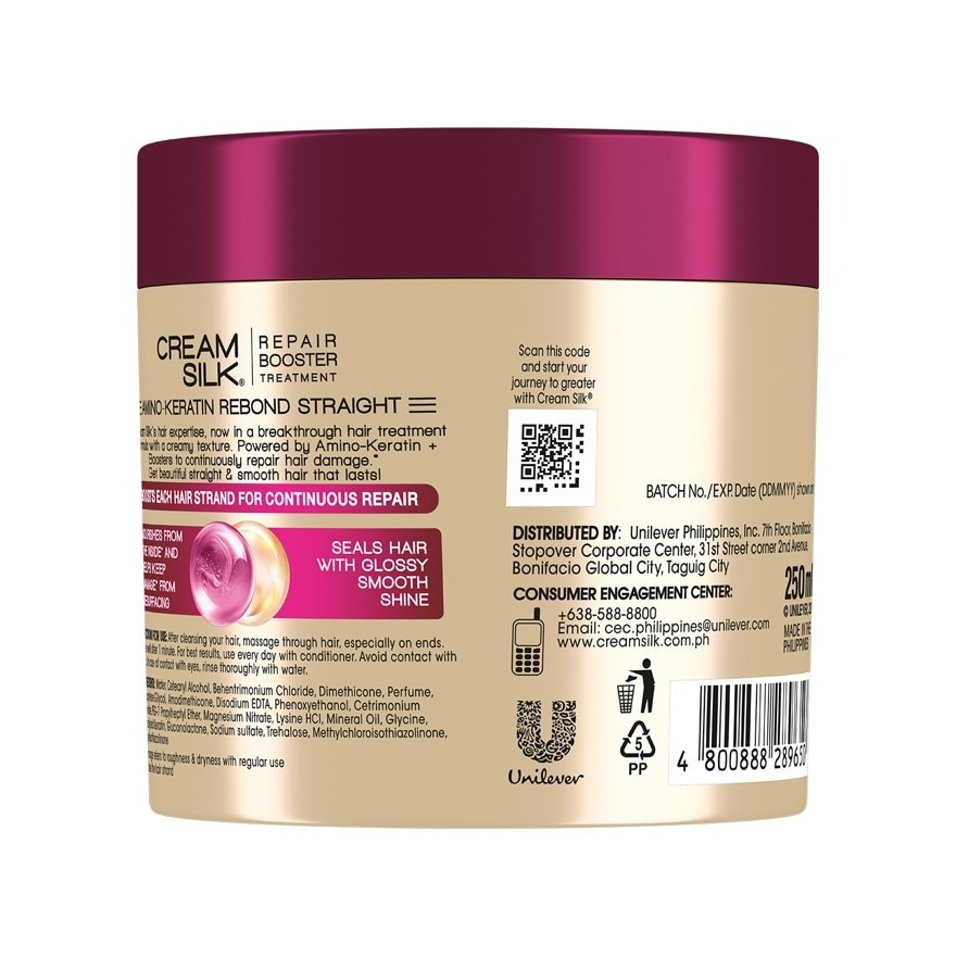 CREAMSILK Treatment Amino Keratin Rebond Straight 250ml