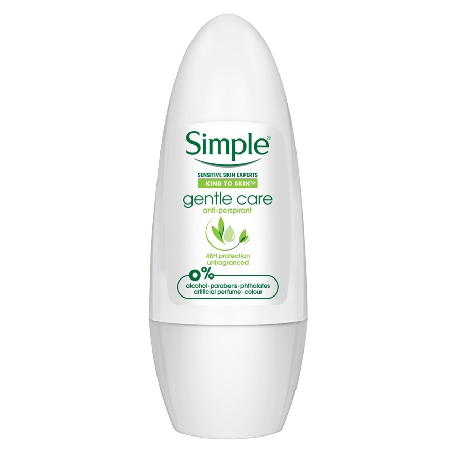 SIMPLE Gentle Care Anti-Perspirant Deodorant Unfragranced 45ml