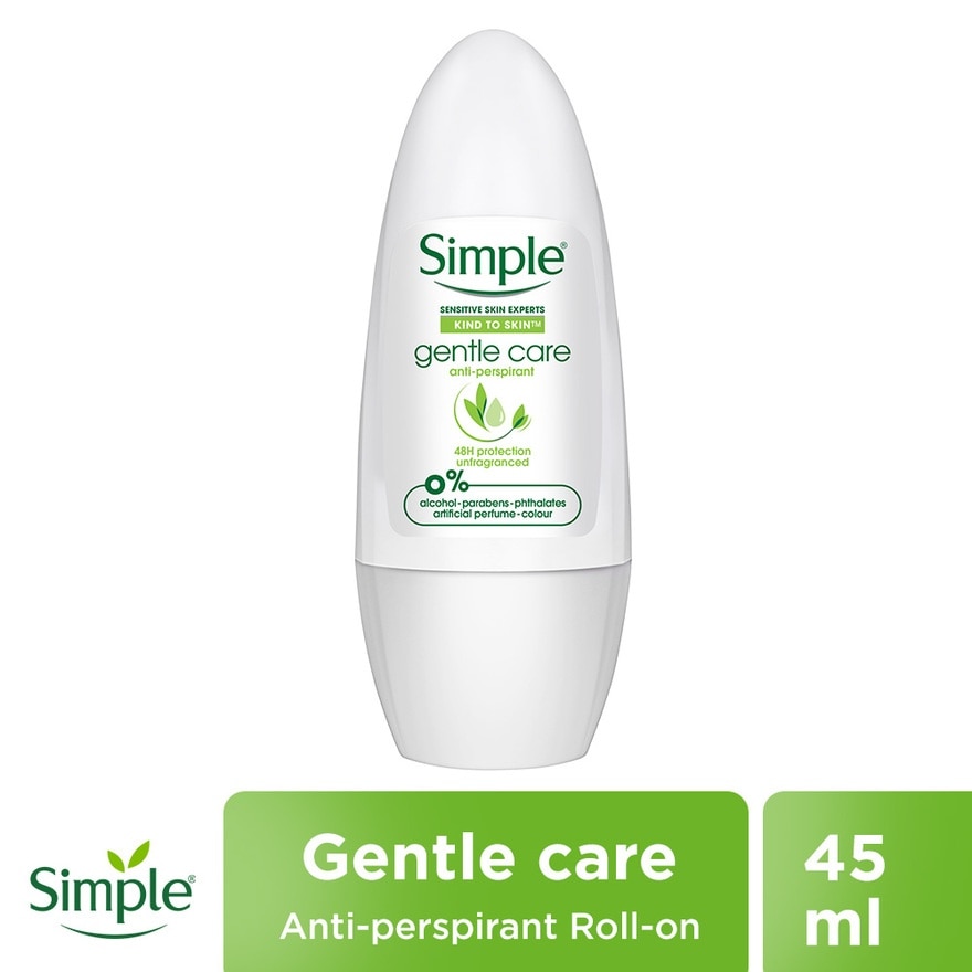 SIMPLE Gentle Care Anti-Perspirant Deodorant Unfragranced 45ml