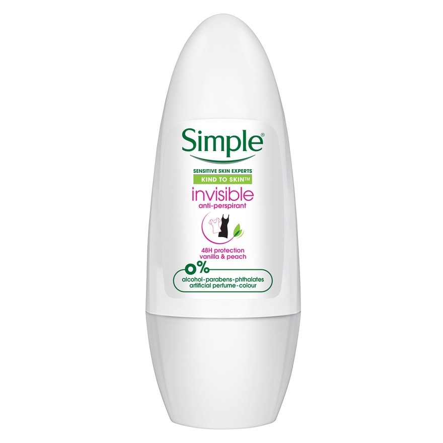 SIMPLE Invisible Anti-Perspirant Deodorant Vanilla & Peach 45ml
