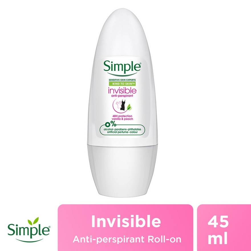 SIMPLE Invisible Anti-Perspirant Deodorant Vanilla & Peach 45ml