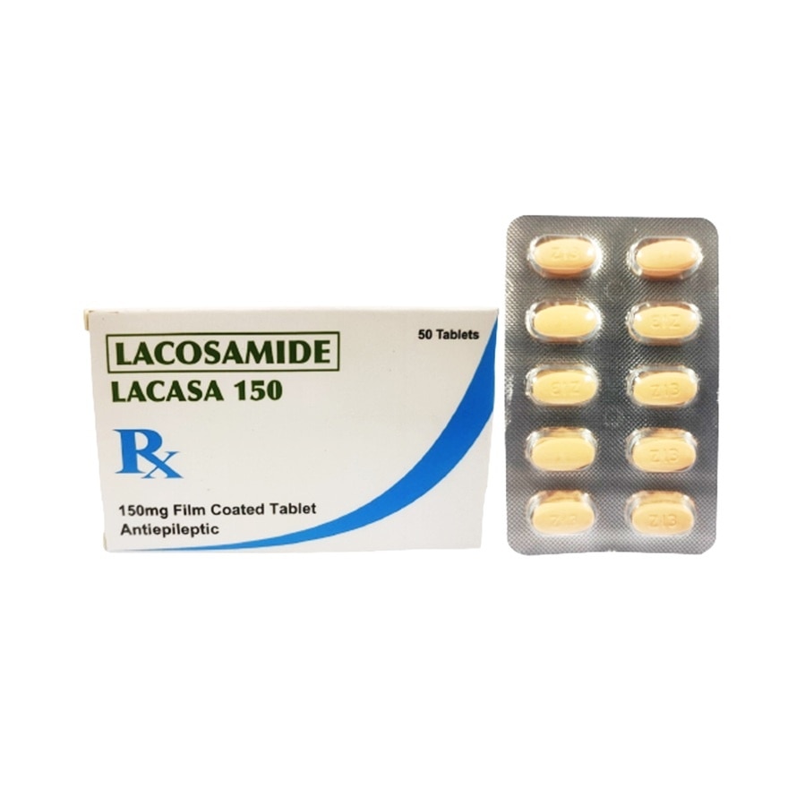 LACASA-150 Lacosamide Film Coated Tablet Antiepileptic 150mg Sold Per Piece [PRESCRIPTION REQUIRED]