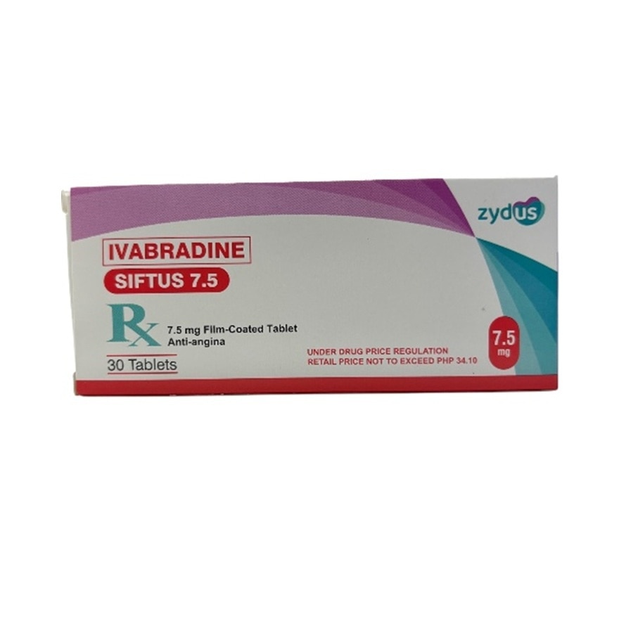 SIFTUS 7.5 Ivabradine Anti-angina Film Coated Tablet 7.5mg Sold Per Piece [PRESCRIPTION REQUIRED]