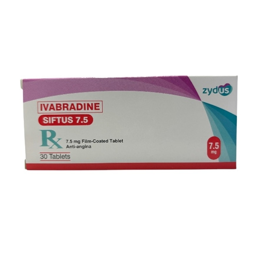 SIFTUS 7.5 Ivabradine Anti-angina Film Coated Tablet 7.5mg Sold Per Piece [PRESCRIPTION REQUIRED]