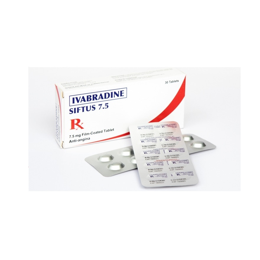 SIFTUS 7.5 Ivabradine Anti-angina Film Coated Tablet 7.5mg Sold Per Piece [PRESCRIPTION REQUIRED]