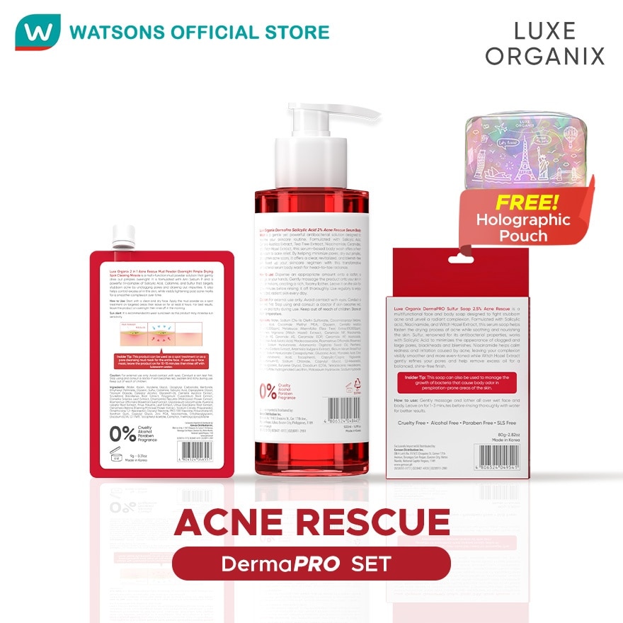 LUXE ORGANIX Acne Rescue Set Bundle