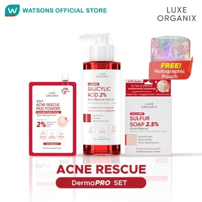 LUXE ORGANIX LUXE ORGANIX Acne Rescue Set Bundle