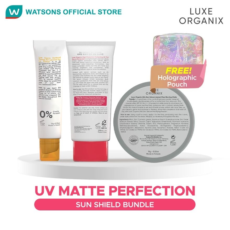LUXE ORGANIX UV Matte Perfection Set Bundle
