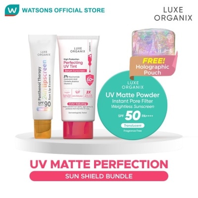 LUXE ORGANIX LUXE ORGANIX UV Matte Perfection Set Bundle